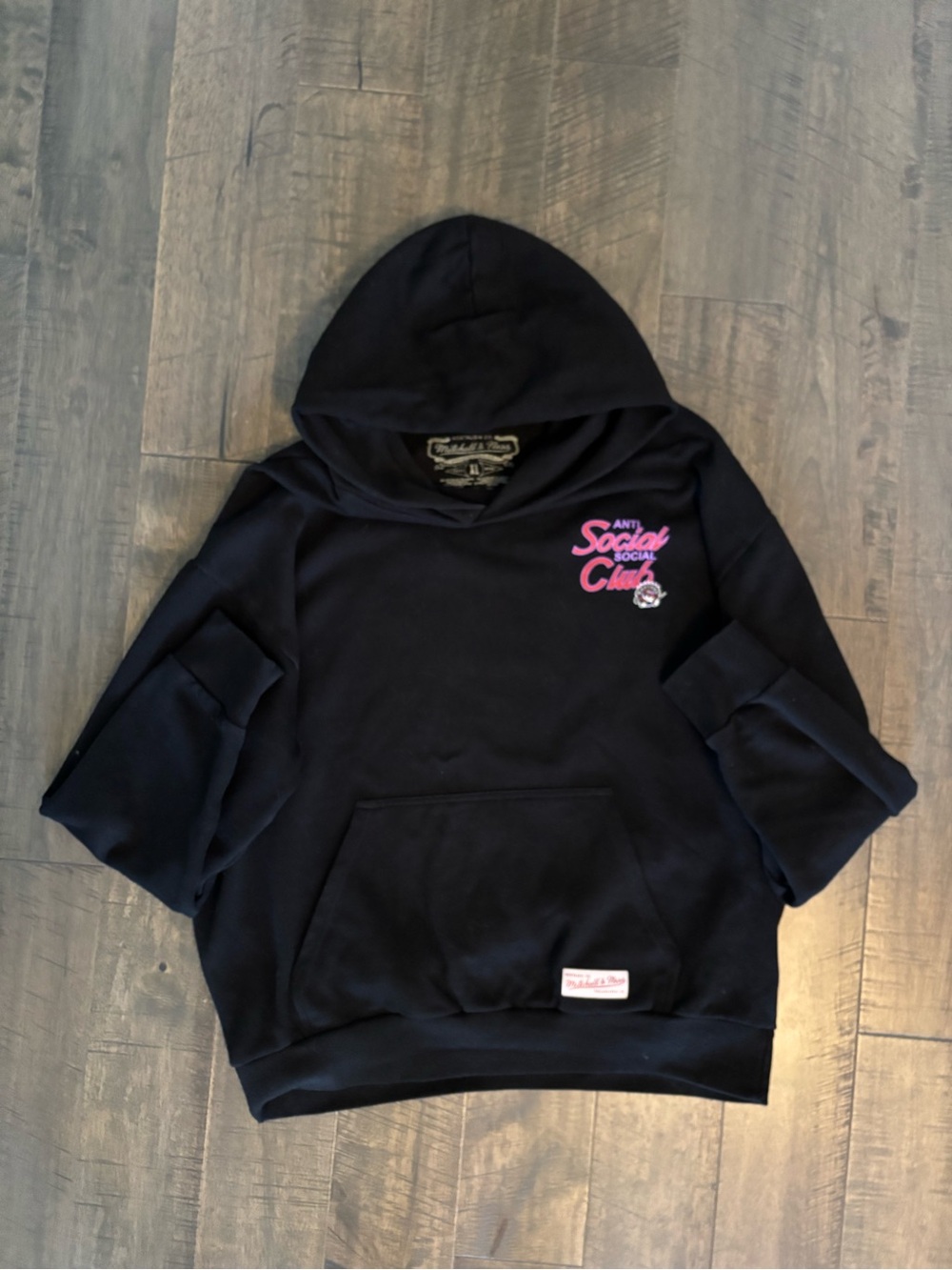 Anti Social Social Club Toronto Raptors Black Hoodie